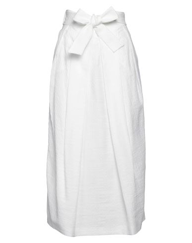 Fabiana Filippi Woman Maxi Skirt White Size 8 Cotton, Viscose, Polyamide