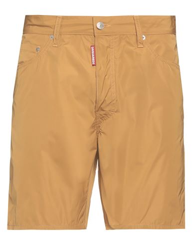 Dsquared2 Man Shorts & Bermuda Shorts Mustard Size 32 Polyester In Yellow