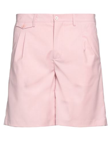 Daniele Alessandrini Man Shorts & Bermuda Shorts Pink Size 32 Polyester, Viscose, Elastane