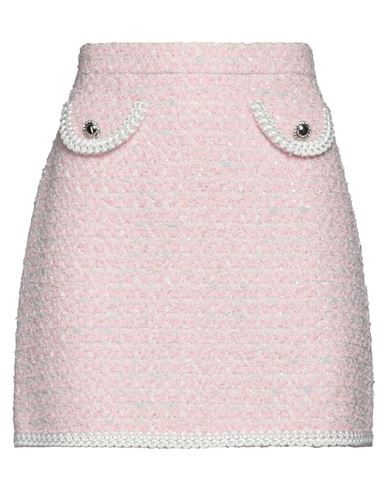 Shop Alessandra Rich Woman Mini Skirt Pink Size 6 Polyamide, Cotton, Acrylic, Viscose, Polyester