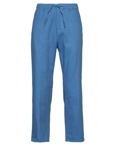 Daniele Alessandrini Man Pants Blue Size 34 Linen, Cotton
