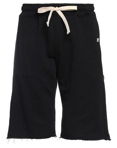 Daniele Alessandrini Homme Man Shorts & Bermuda Shorts Black Size 34 Cotton