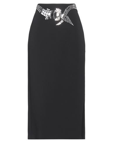 David Koma Woman Maxi Skirt Black Size 10 Acetate, Viscose, Elastane