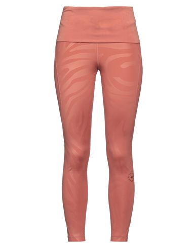 Adidas By Stella Mccartney Woman Leggings Salmon Pink Size L Recycled Polyester, Elastane