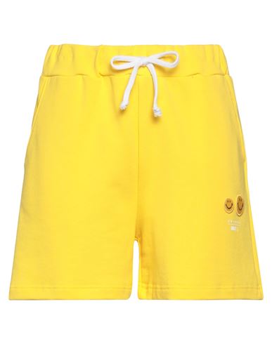 Joshua Sanders Joshua*s Woman Shorts & Bermuda Shorts Yellow Size S Cotton
