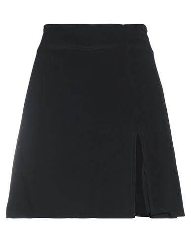 Mar De Margaritas Woman Mini Skirt Black Size L Viscose, Polyester