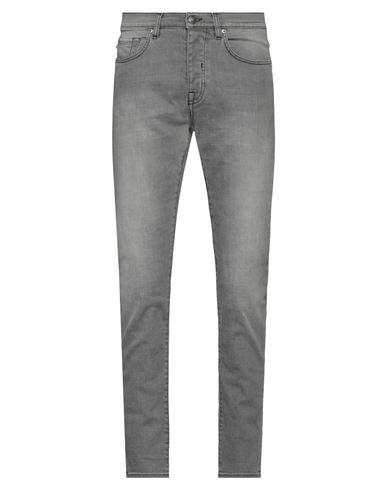 2w2m Man Jeans Grey Size 32 Cotton, Elastane