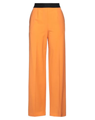 Shop Msgm Woman Pants Orange Size 4 Virgin Wool, Elastane