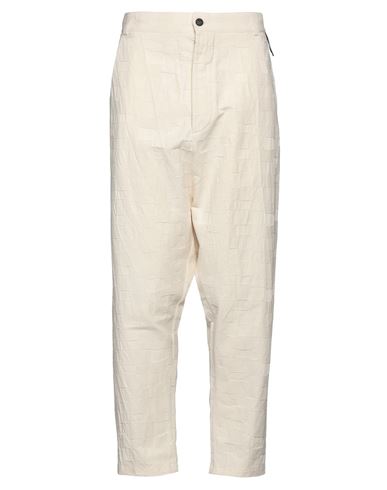 Nostrasantissima Man Pants Ivory Size 32 Cotton In Neutral