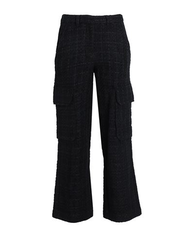 Edited Thordis Trousers Woman Pants Black Size 10 Cotton, Polyacrylic, Recycled Polyester