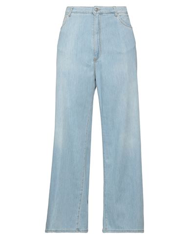 Jucca Woman Jeans Blue Size 31 Cotton, Lyocell, Linen, Elastane