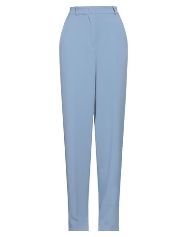 Hinnominate Woman Pants Slate Blue Size M Polyester, Elastane