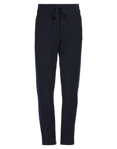 Versace Man Pants Midnight Blue Size 42 Wool, Cashmere