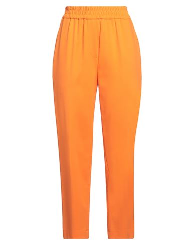 HARRIS WHARF LONDON HARRIS WHARF LONDON WOMAN PANTS ORANGE SIZE 8 VISCOSE, POLYAMIDE, ELASTANE 