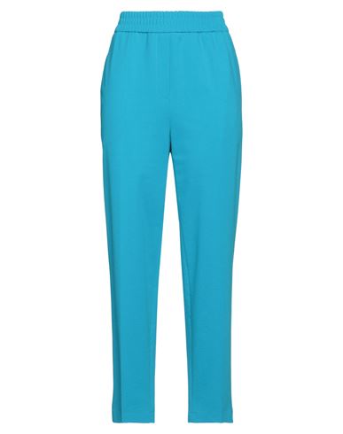 Harris Wharf London Woman Pants Turquoise Size 8 Viscose, Polyamide, Elastane In Blue