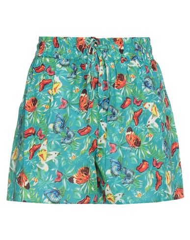 Verdissima Woman Shorts & Bermuda Shorts Turquoise Size M Viscose In Blue