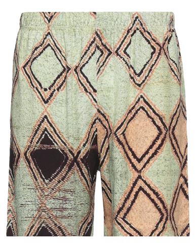 Paura Man Shorts & Bermuda Shorts Light Green Size S Viscose