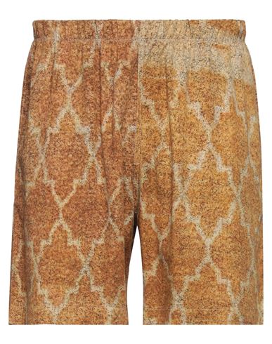 Paura Man Shorts & Bermuda Shorts Camel Size S Viscose In Beige