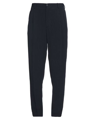 Giorgio Armani Man Pants Midnight Blue Size 34 Viscose, Acetate In Blue