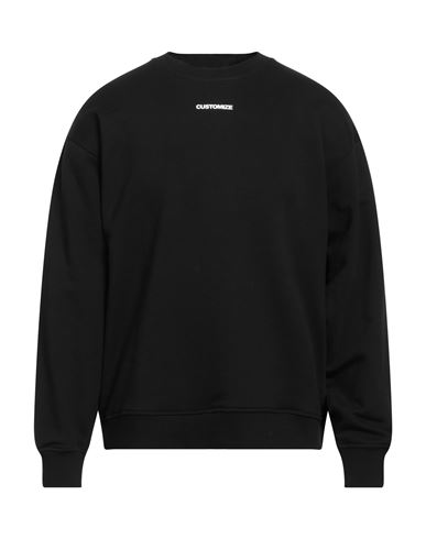 Customize Man Sweatshirt Black Size Xl Polyester, Polyamide