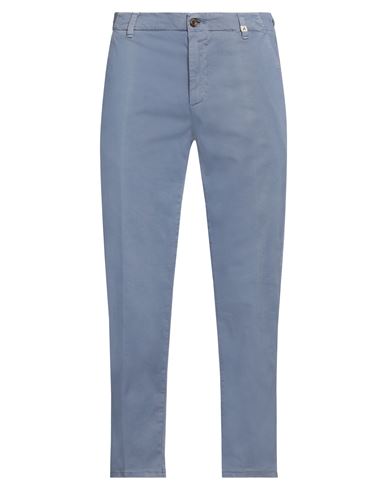 Myths Man Pants Light Blue Size 38 Cotton, Elastane In Blue