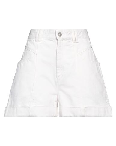 Isabel Marant Woman Denim Shorts White Size 8 Cotton