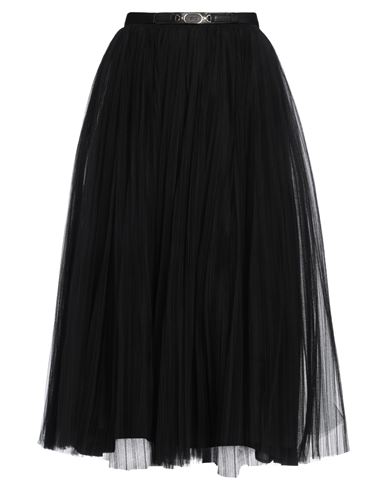 Shop Elisabetta Franchi Woman Midi Skirt Black Size 6 Polyamide, Polyester