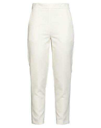 Vicolo Woman Pants Cream Size S Polyester, Elastane In White