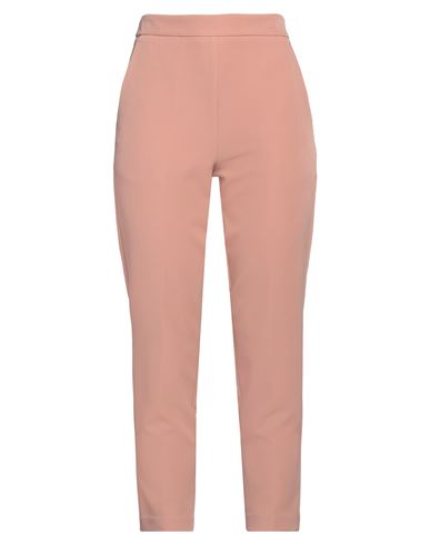 Vicolo Woman Pants Salmon Pink Size L Polyester, Elastane In Pink