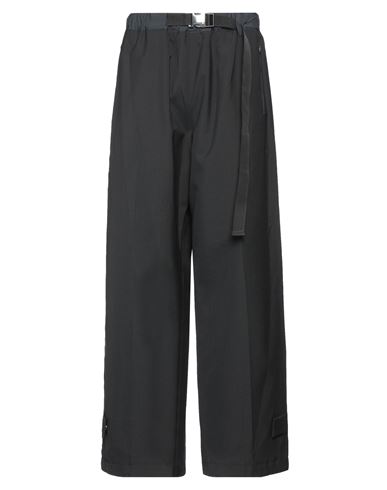 Sacai Man Pants Black Size 3 Polyester, Wool