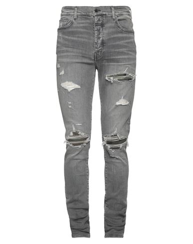 Amiri Man Jeans Grey Size 30 Cotton, Elastomultiester, Elastane