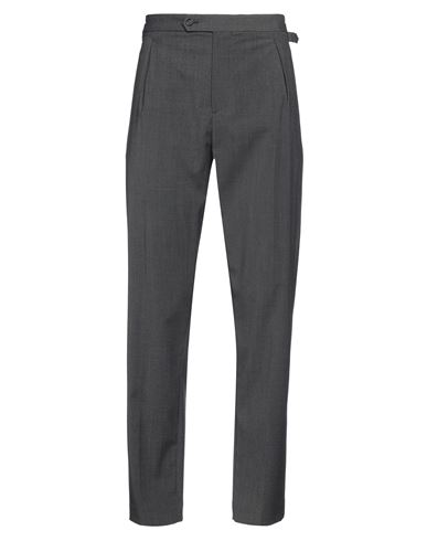 Paolo Pecora Man Pants Charcoal Size 36 Polyester, Wool, Elastane