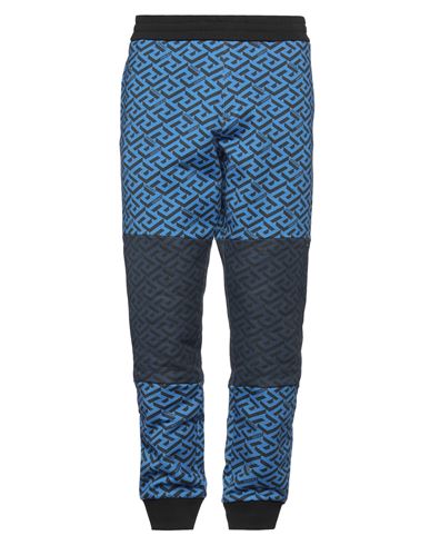 Versace Man Pants Blue Size Xxl Cotton