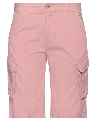 Shop Grey Daniele Alessandrini Man Shorts & Bermuda Shorts Pink Size 33 Cotton, Elastane