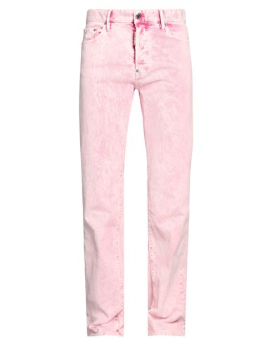 Dsquared2 Man Pants Pink Size 30 Cotton, Elastane