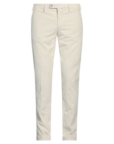 Michael Coal Man Pants Cream Size 35 Cotton, Modal, Elastane In White
