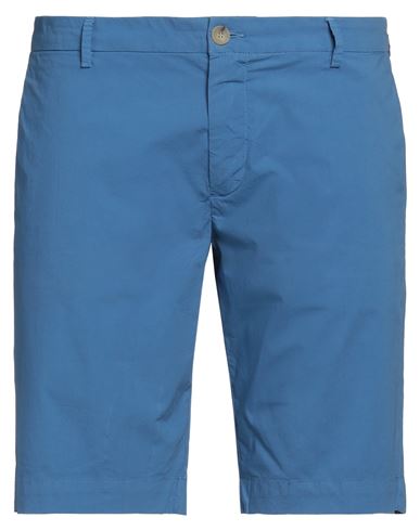 Yan Simmon Man Shorts & Bermuda Shorts Blue Size 32 Cotton, Elastane