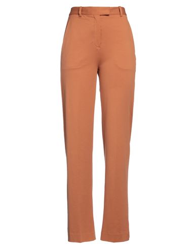 Circolo 1901 Woman Pants Rust Size 10 Cotton, Elastane In Red