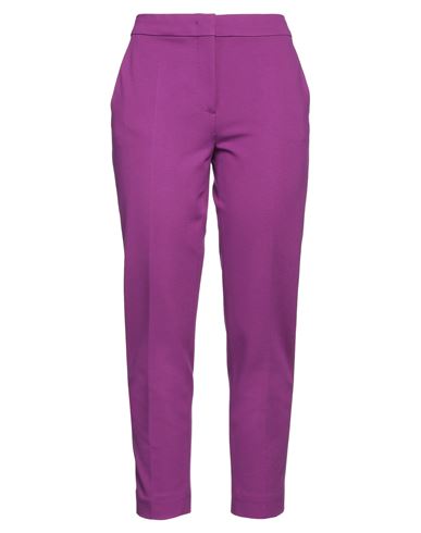 Max Mara Woman Pants Purple Size 10 Viscose, Polyamide, Elastane, Polyester