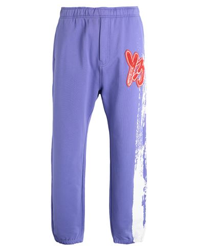 Y-3 Man Pants Purple Size L Organic Cotton