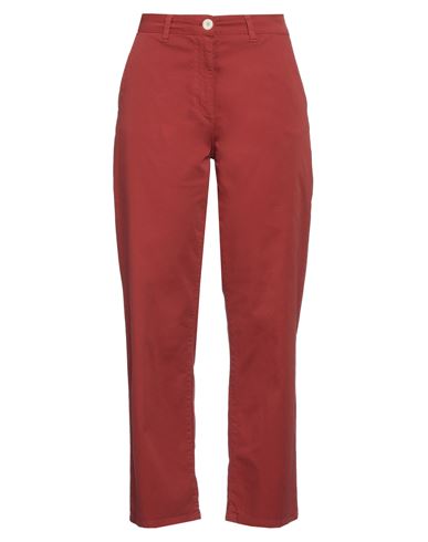 Nice Things By Paloma S. Woman Pants Brick Red Size 6 Cotton, Elastane