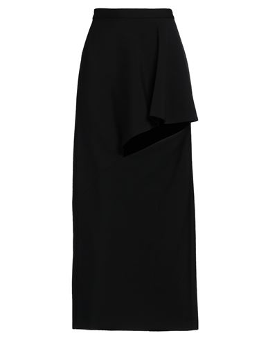 Alexander Mcqueen Woman Maxi Skirt Black Size 10 Wool