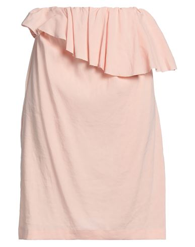 Jucca Woman Midi Skirt Pink Size 6 Linen, Viscose, Elastane
