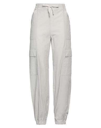 Moncler Woman Pants Light Grey Size 6 Cotton