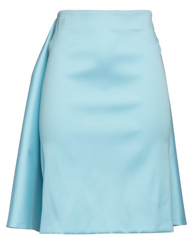 Sportmax Woman Midi Skirt Sky Blue Size 8 Polyester, Polyamide, Elastane