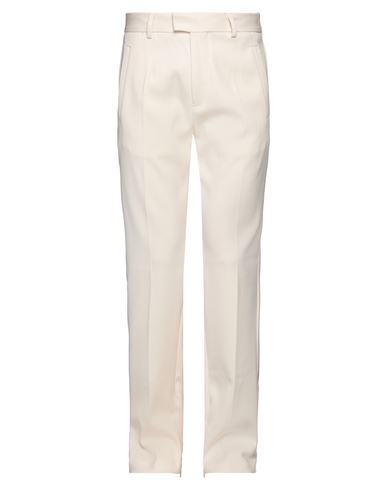 Represent Man Pants Cream Size L Polyester, Virgin Wool, Elastane In White