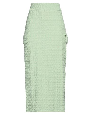 Sunnei Woman Maxi Skirt Sage Green Size M Polyamide, Elastane