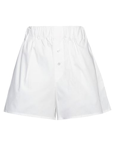 Hinnominate Woman Shorts & Bermuda Shorts White Size L Cotton