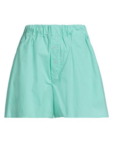 Hinnominate Woman Shorts & Bermuda Shorts Light Green Size Xl Cotton