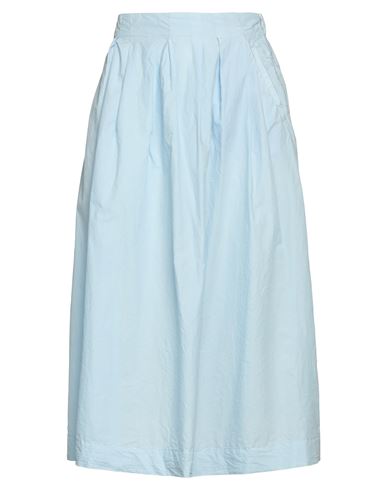Peserico Easy Woman Midi Skirt Sky Blue Size 6 Cotton
